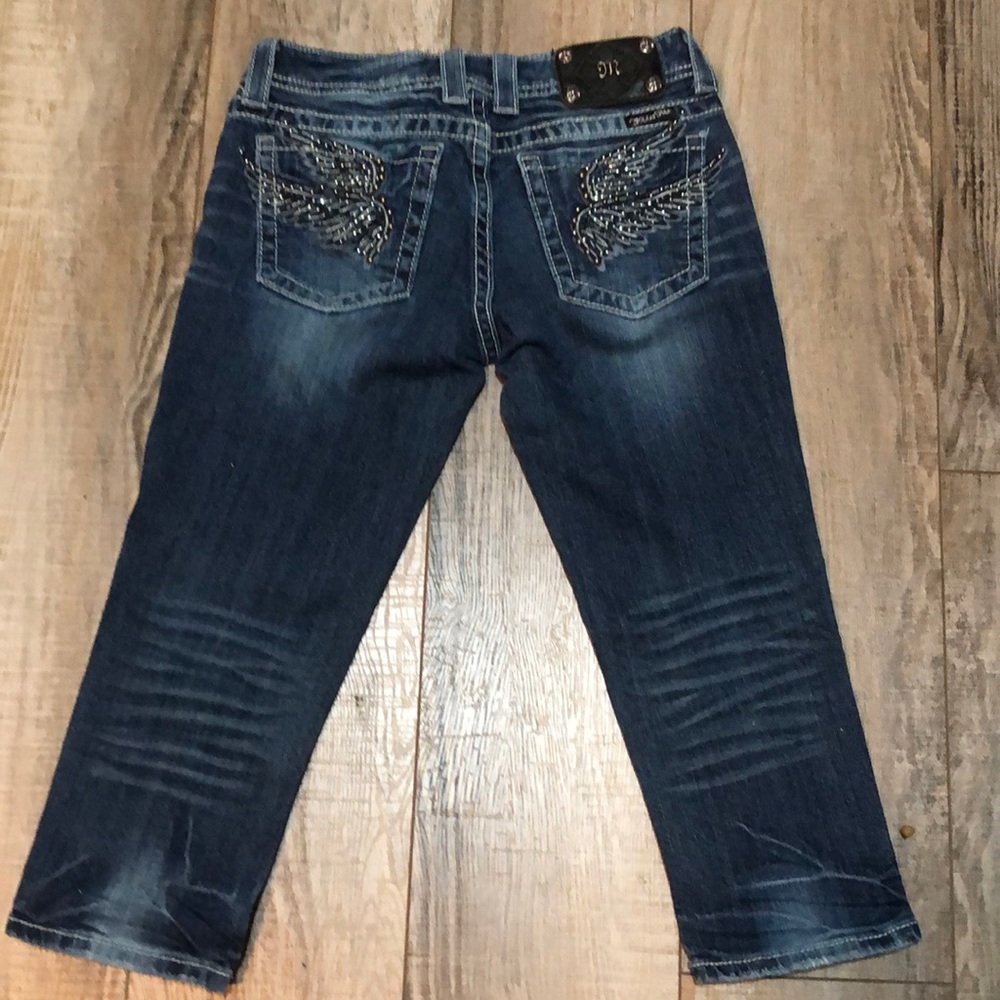 🥳HP🥳 Miss Me Soaring Angel Wing Capris - Picture 4 of 12